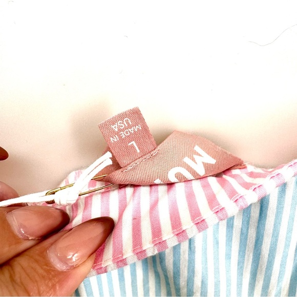 SHOW ME YOUR MUMU Sabrina Maxi Dress in Pastel Pinstripe NWT - Picture 6 of 9